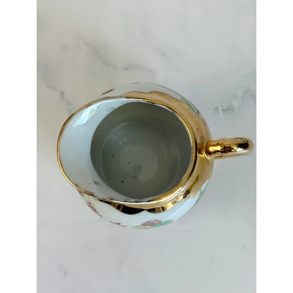 VTG Asian DragonWare and Phoenix 22K Gilded Sugar and Creamer
